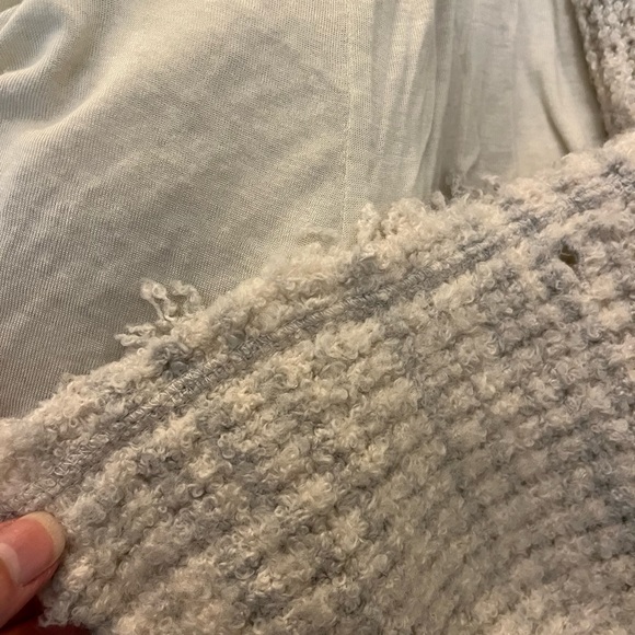 Free People Double Breasted Cream Gray Cardigan Small - Picture 4 of 6